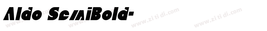 Aldo SemiBold字体转换